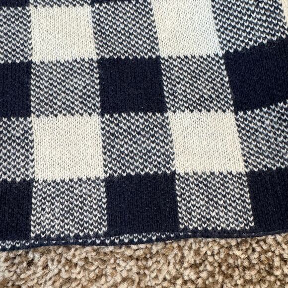 J Crew Women's Size Medium Wool Blend Open Sophie Blazer Sweater Cardigan Plaid - Picture 5 of 9